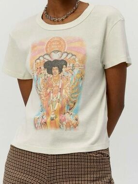 Daydreamer LA Women’s Jimi Hendrix Axis: Bold as Love Shrunken Band Tee Size L